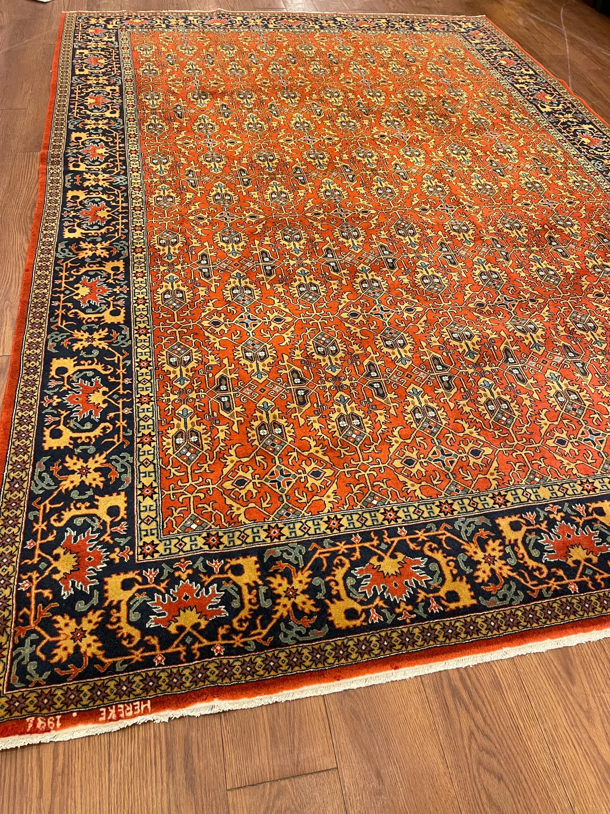 Rust Herati Carpet &mdash; hand-knotted Oriental rug