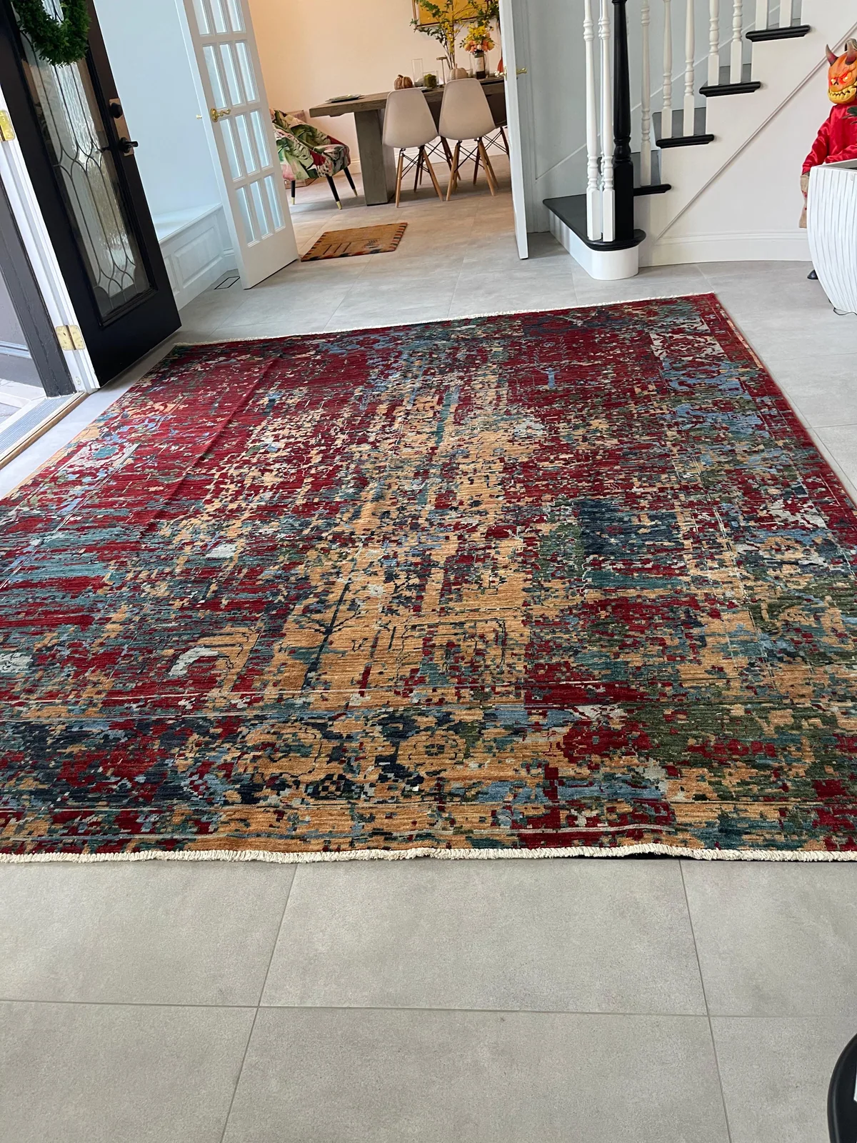 Eroded Garden Carpet &mdash; hand-knotted Oriental rug