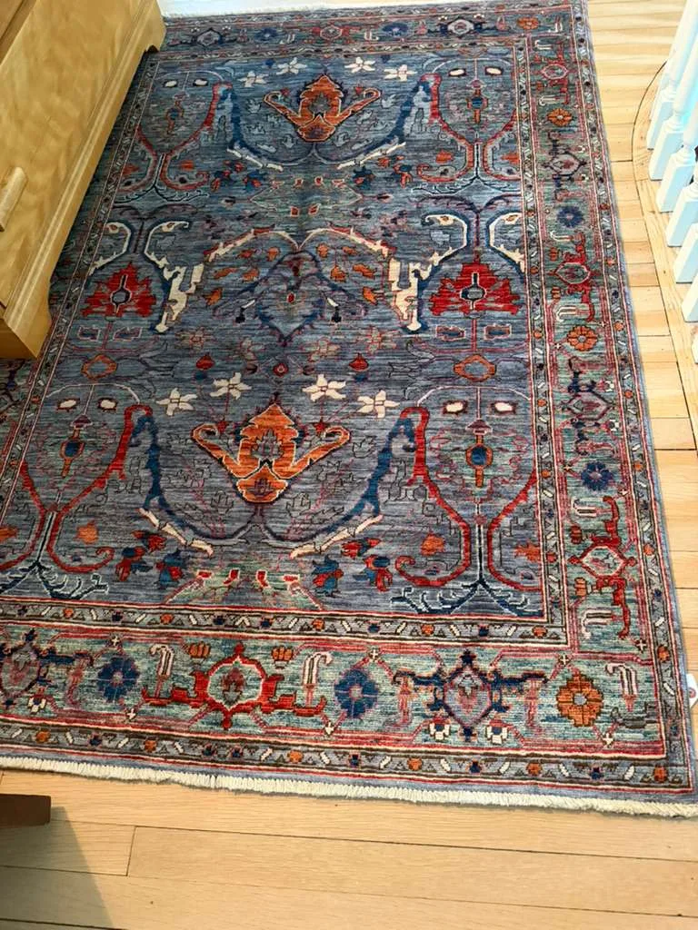Heather Palmette Carpet &mdash; hand-knotted Oriental rug