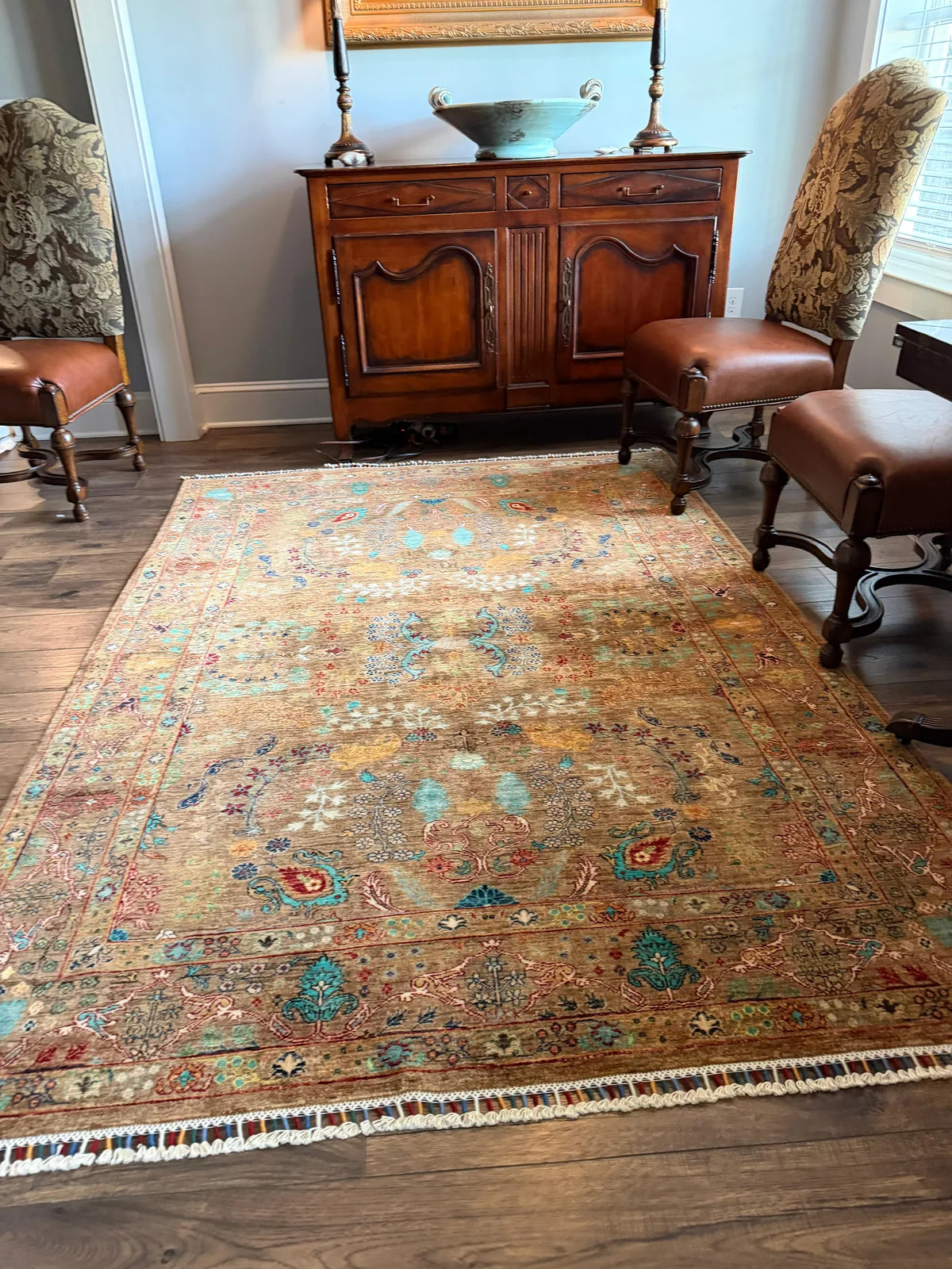 Copper Garden Carpet &mdash; hand-knotted Oriental rug